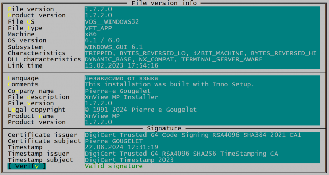 Installer, Win64